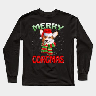 Merry Corgmas Ugly Corgi Christmas Xmas Pajamas T-Shirt Long Sleeve T-Shirt